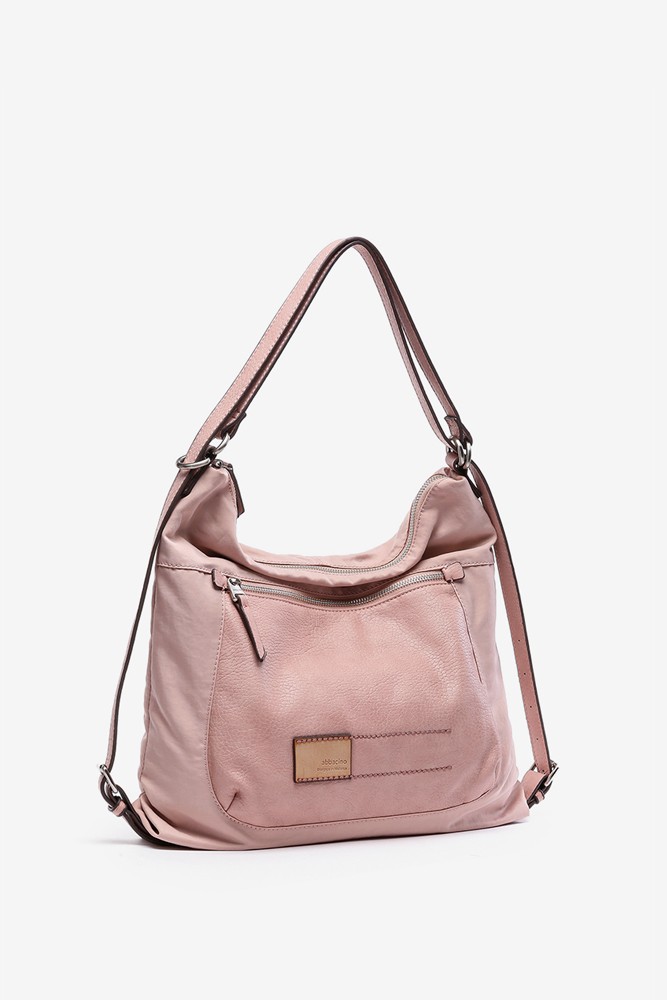 Women's pink bag-backpack bag