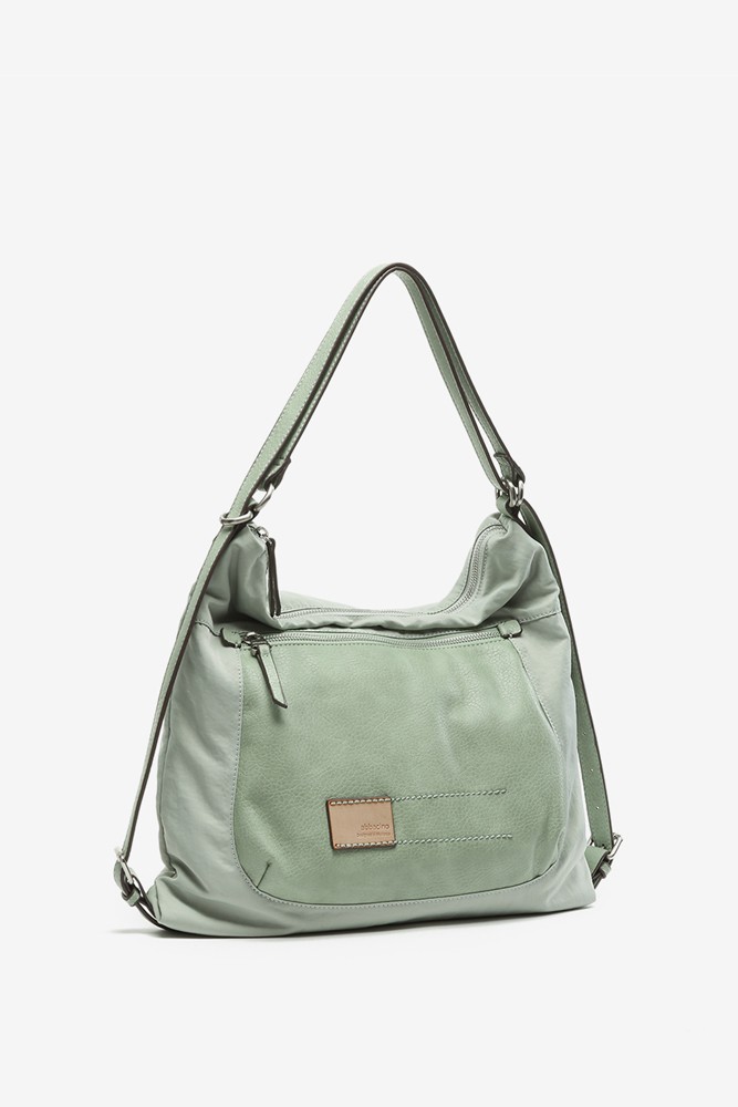 Bolso-mochila mujer verde