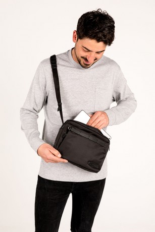 PHONE SLING CROSS BODY - RECYCLED COLLECTION BLACK