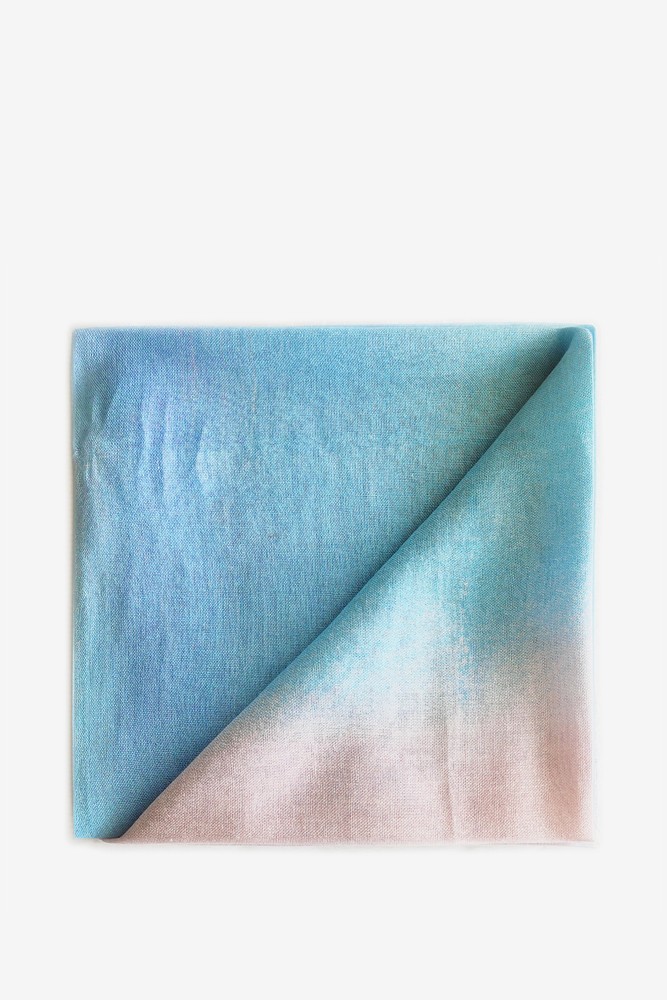 Pañuelo de mujer de viscosa con print tie-dye multicolor