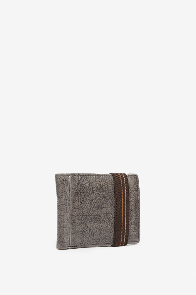 Men's leather taupe wallet