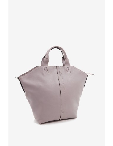 Bolso shopper de mujer en piel lavanda