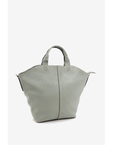 Bolso shopper de mujer en piel verde