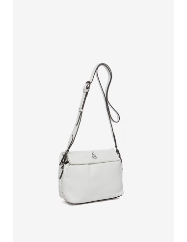 White leather crossbody bag