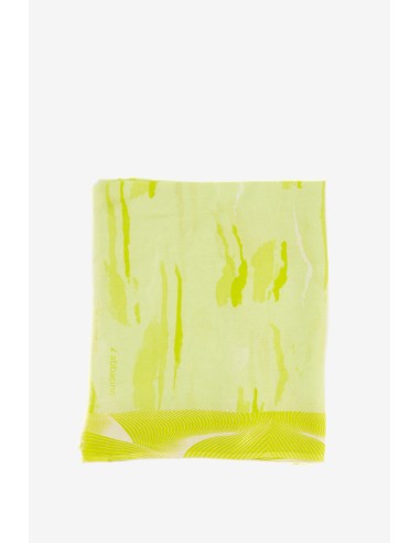 Pañuelo de viscosa con estampado abstracto en verde