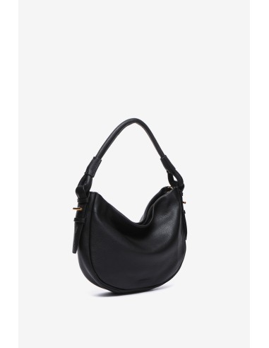 Bolso de hombro en piel negra