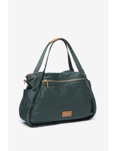 Bolso shopper en nylon verde