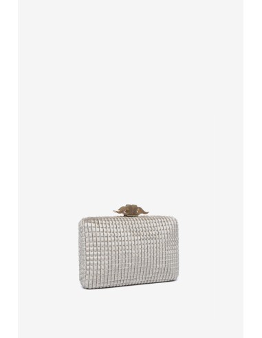 Clutch de fiesta en terciopelo beige