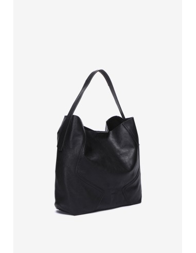 Bolso de hombro en piel negra