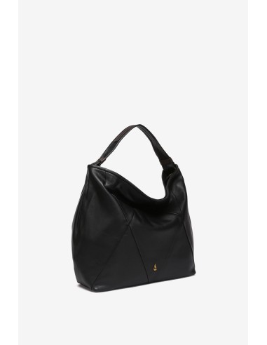 Bolso de hombro en piel negra